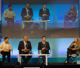 Guest speakers Dinos Anthony Kerigan-Kyrou, Co-Author of NATO's Cyber Security Training, Bradley C Birkenfeld, Banker and Whistleblower, Joseph Carson, Cyber Security Stratagist at Thycotic and Dearbhail McDonald, Group Business Editor, INM at the Dublin Information SEC 2017 seminar in the RDS Concert Hall.Photo: Tony Gavin 1/11/2017 Guest speakers Dinos Anthony Kerigan-Kyrou, Co-Author of NATO's Cyber Security Training, Bradley C Birkenfeld, Banker and Whistleblower, Joseph Carson, Cyber Security Stratagist at Thycotic and Dearbhail McDonald, Group Business Editor, INM at the Dublin Information SEC 2017 seminar in the RDS Concert Hall.
Photo: Tony Gavin 1/11/2017